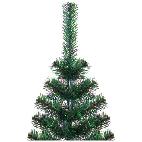 Albero Di Natale Artificiale Punte Iridescenti Verde 120 Cm Pvc - Foto 8