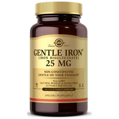 Ferro Delicato 25 Mg 180 Capsule Vegetali Solgar - Foto 1