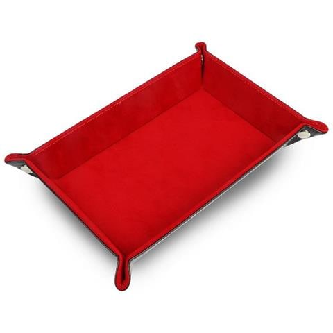 Vassoio Per Dadi Rettangolare Pieghevole Vassoio Per Dadi In Feltro Red - Foto 1