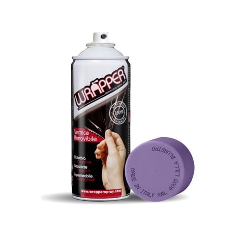 Wrapper, Pellicola Spray Rimovibile, 400 Ml - Lilla Bluastro - Ral 4005 - Foto 1