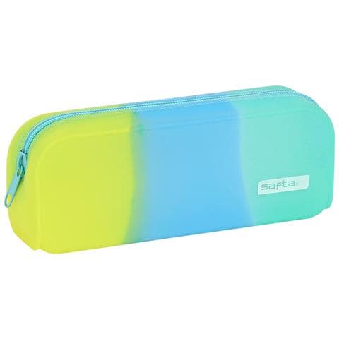 Astuccio Scuola Azzurro Verde Giallo (18.5 X 7.5 X 5.5 Cm) - Foto 1