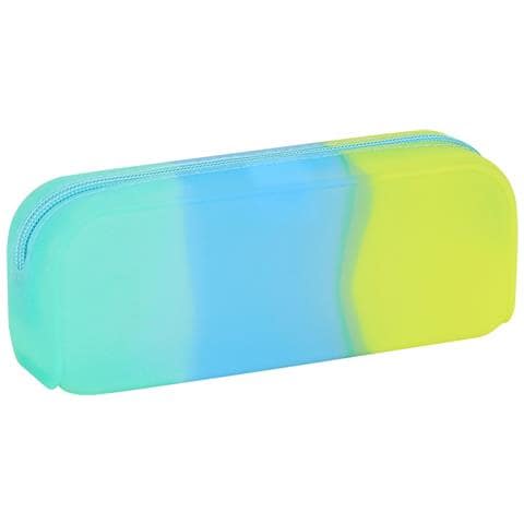Astuccio Scuola Azzurro Verde Giallo (18.5 X 7.5 X 5.5 Cm) - Foto 2