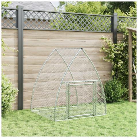 Conigliera Argento 100x105x120 cm in Acciaio Zincato - Foto 2