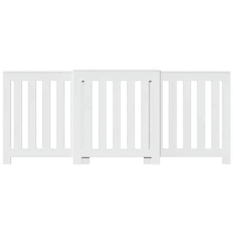 Copertura Termosifone Bianca 205x21,5x83,5 Cm Legno Multistrato - Foto 2