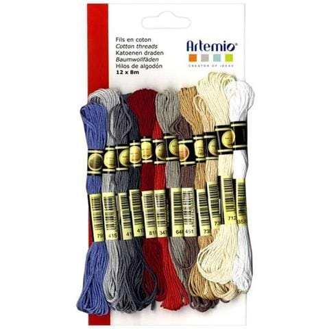 24 Fili Di Cotone Multicolore X 8 M - Autunno - Foto 1