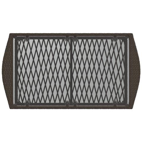 Set Divano da Giardino 4 pz con Cuscini Marrone in Polyrattan - Foto 2