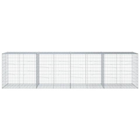 Cesto Gabbione Con Copertura 400x100x100 Cm In Ferro Zincato - Foto 3