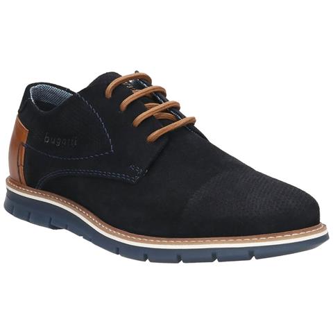 Simone Sneakers Pelle Scamosciata /nabuk Scarpe Uomo Blu Eu 42, 331-9711k-1400-4100 - Foto 1