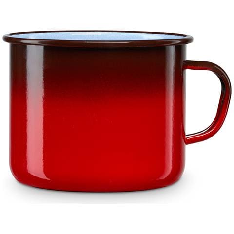 Ignea Bollilatte Induzione, Casseruola Acciaio Smaltato 16 Cm, Bollitore Vintage 2,2 L Rosso - Foto 1