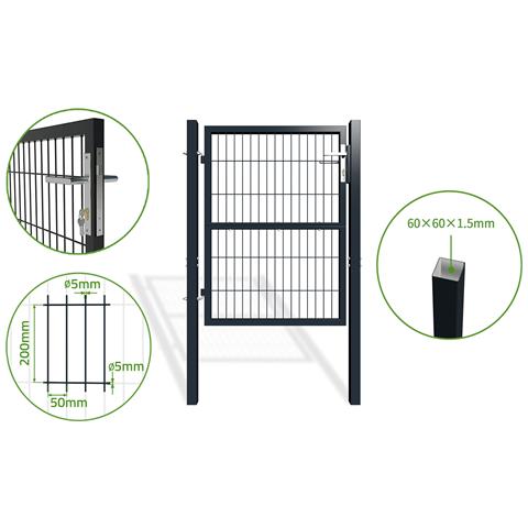 Cancello In Rete 1m Grigio Razo H.120cm - Foto 1