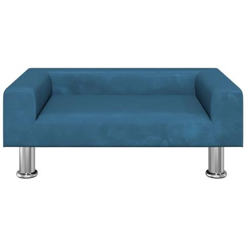 Divano per Bambini Blu 70x45x26,5 cm in Velluto - Foto 2