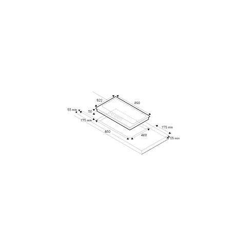 Piano Cottura P905LHERAX a Gas 5 Zone Cottura da 60 cm Colore Bianco - Foto 2