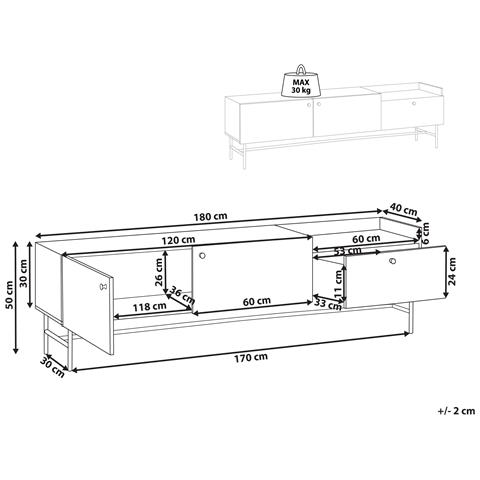 Mobile Tv Lismore Marrone Scuro - Foto 7