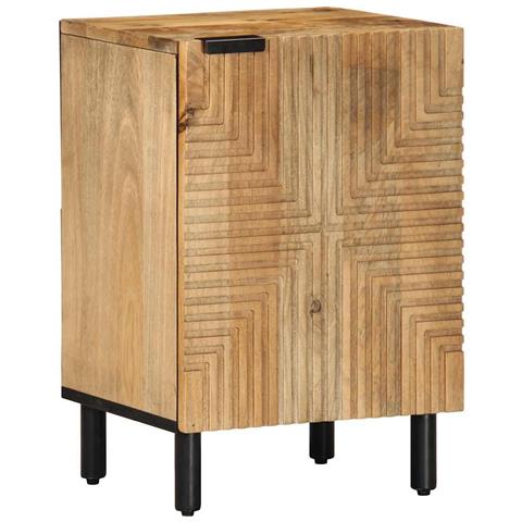 Mobiletto Da Bagno Marrone 38x33,5x58 Cm Legno Di Mango - Foto 1