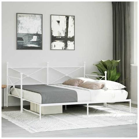Divano Letto Estraibile senza Materasso 100x190 cm in Acciaio - Foto 3