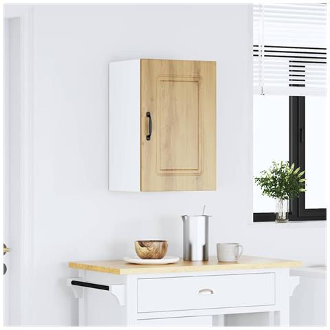 Pensile Da Cucina Kalmar Rovere Artigianale Legno Multistrato - Foto 3