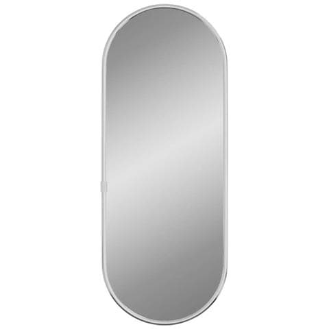 Specchio Da Parete Argento 40x15 Cm Ovale - Foto 2