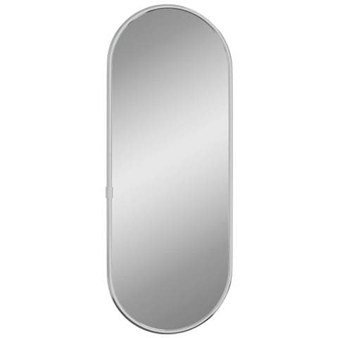 Specchio Da Parete Argento 40x15 Cm Ovale - Foto 3