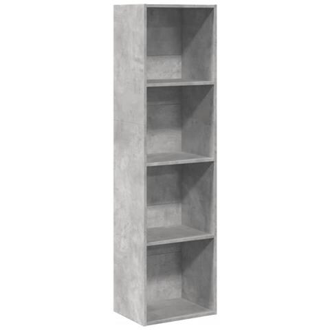 Libreria Grigio Cemento 40x30x152 Cm In Legno Multistrato - Foto 2