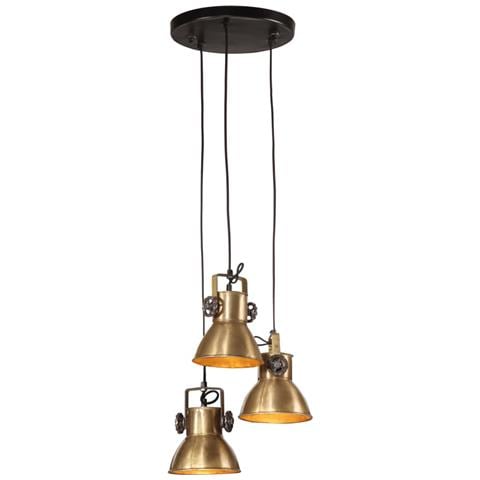 Lampada Pensile 25 W Ottone Anticato 30x30x100 Cm E27 - Foto 1
