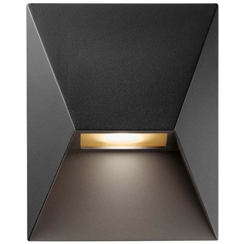 Pontio 15 Lampada Da Parete Compatta 25w Ip54, Nero - Foto 1