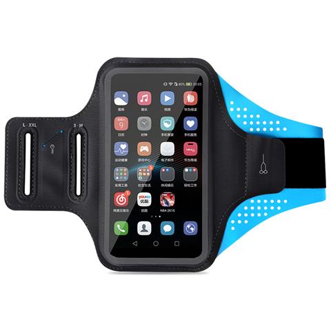 Fascia Da Braccio Sportiva Per La Corsa, Supporto Per Telefono Resistente All'acqua Blue - Foto 1
