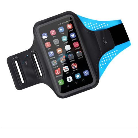 Fascia Da Braccio Sportiva Per La Corsa, Supporto Per Telefono Resistente All'acqua Blue - Foto 2