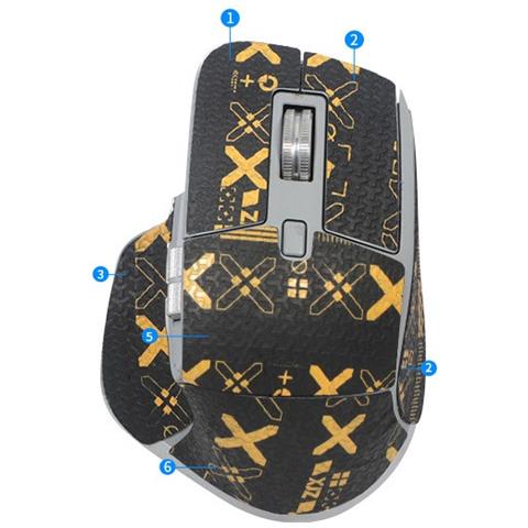 Adesivi Per Mouse Con Presa Migliorata Per Logitech Mx Master 3/3s Gold - Foto 2