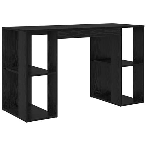 Scrivania Computer Rovere Nero Rovere Nero MDF Media - Foto 1