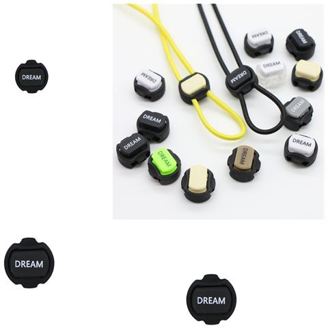 Confezione Da 10 Fibbie Di Regolazione Per Cordino Elastico - Fermacorda A Molla In Plastica Black - Foto 2