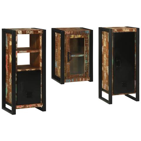 Set di mobili per il bagno 3 pcs Legno massello riciclato - Foto 1