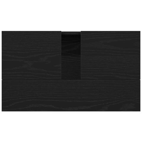 Mobile Lavabo Nero Rovere 58x33x60 cm Legno Ingegnerizzato - Foto 9