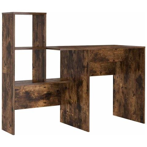 Scrivania Rovere fumo 131.5 x 50 x 106.5 cm Legno multistrato - Foto 1