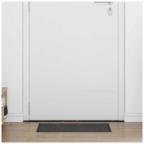 Tappetino Rigato Nero e Grigio 40 x 60 cm Polipropilene e PVC - Foto 2