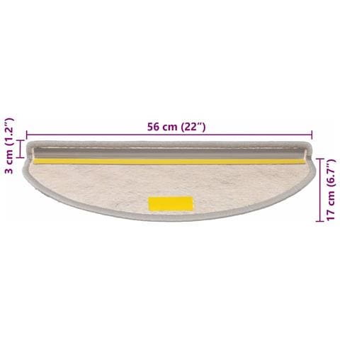 Tappeti Autoadesivi Scale Aspetto Sisal 30 pz 65x21x4cm Argento - Foto 8