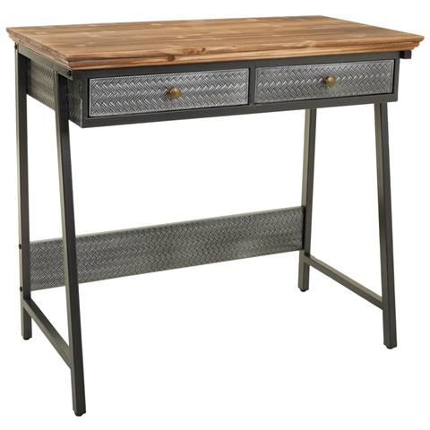 Mobile De Ingreso In Metallo E Legno 83,5x45,5x75h Cm - Foto 1