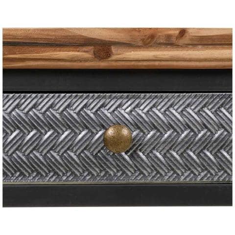 Mobile De Ingreso In Metallo E Legno 83,5x45,5x75h Cm - Foto 8