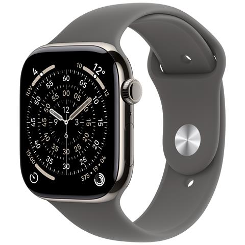 Watch Series 11 GPS + Cellular 42mm Cassa Titanio con Band Grigio Pietra - M /L - Foto 1