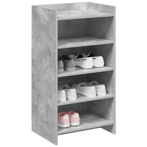 Mobile per scarpe Grigio Cemento 48 x 36 x 92 cm - Foto 2