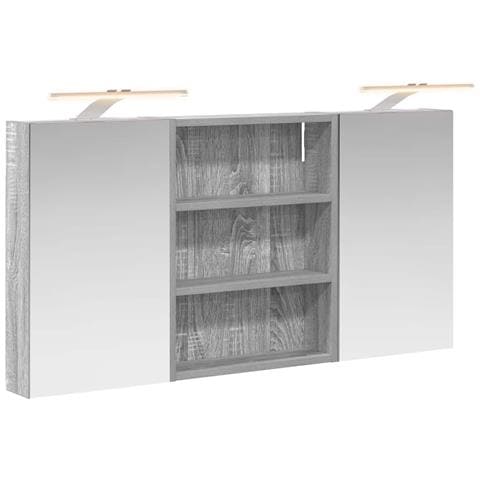 Set di Armadi da Bagno con lo scaffale 3 pcs 100 x 10,5 x 50 cm - Foto 1