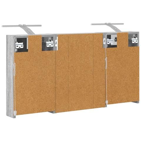 Set di Armadi da Bagno con lo scaffale 3 pcs 100 x 10,5 x 50 cm - Foto 9