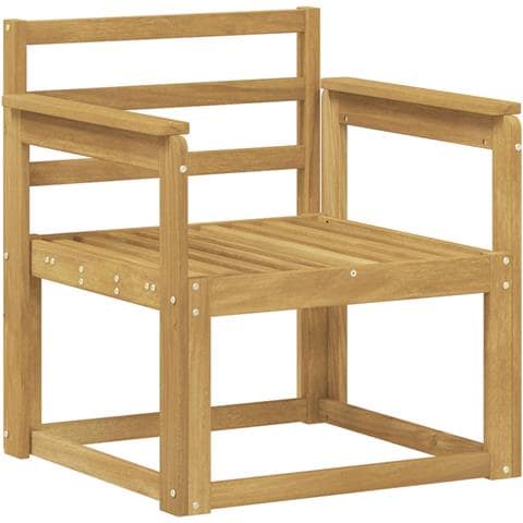 Set di divani da esterno Legno di Acacia Massello Bianco - Foto 1