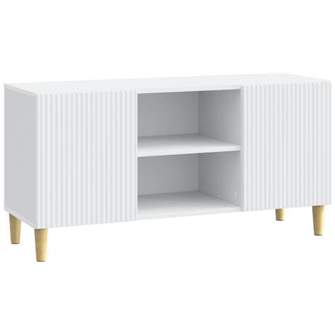 Mobile TV Bianco 102 x 34,5 x 50 cm Legno ingegnerizzato - Foto 1