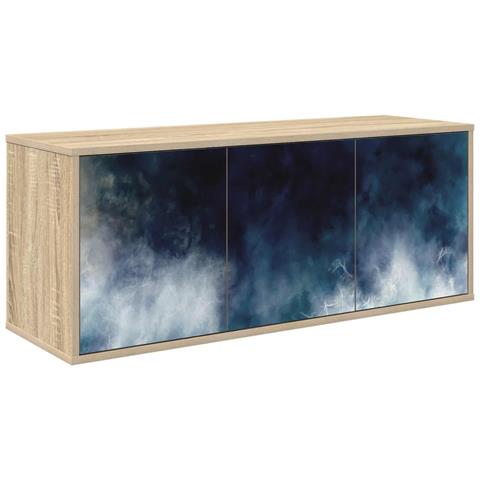 Mobile TV da Parete RAALTE 102 x 33 x 40 cm Rovere Sonoma - Foto 1