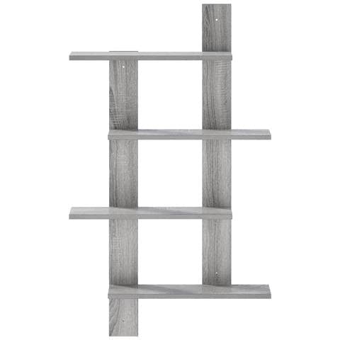 Scaffale da parete Sonoma grigio 61 x 13,5 x 105 cm - Foto 2