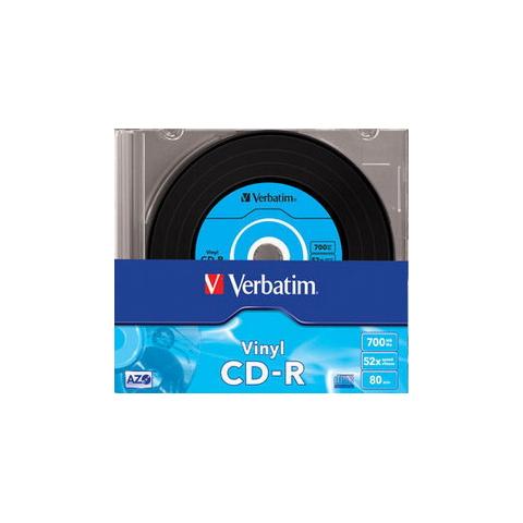 CDR 80MIN 700MB 48X VINYL Slim Case 10 Pezzi  - Foto 1