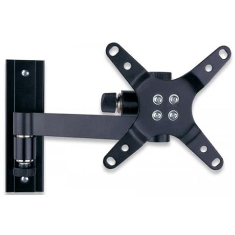 Supporto a muro per TV LED LCD 13-30'' inclinabile 2 snodi nero - Foto 1