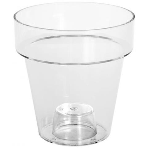 Vaso Per Orchidee Porto Trasparente Cm16 Giardino Arredo Da Esterno - Foto 1