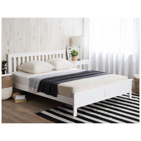 Letto A Doghe In Legno Con Rete 140 X 200 Cm Mayenne - Foto 23