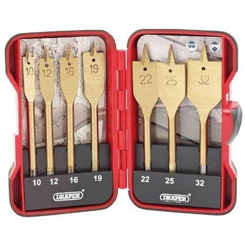 18560 Nitruro Di Titanio Rivestito Di Legno Piatto Bit Set (7 Pezzi)  - Foto 1